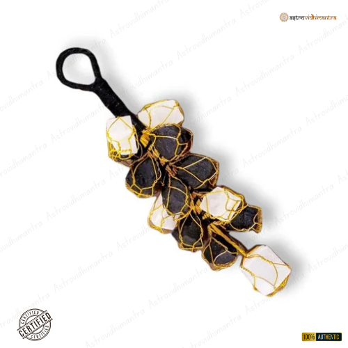 Selenite & Black Tourmaline Hanging- 1pcs