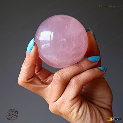 Rose Quartz Sphere Ball – Love, Harmony, Emotional Healing!
