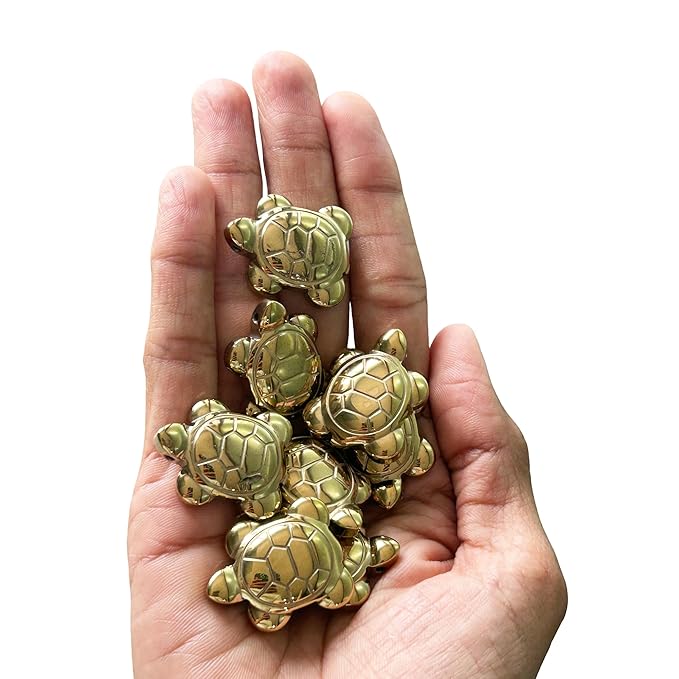 Money Magnet Pyrite Turtle (2Pcs)