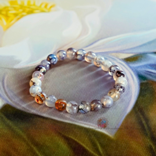Dragon Veins Agate Bracelet