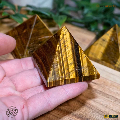 Tiger Eye Pyramid – Enhance Focus, Protection & Positive Energy
