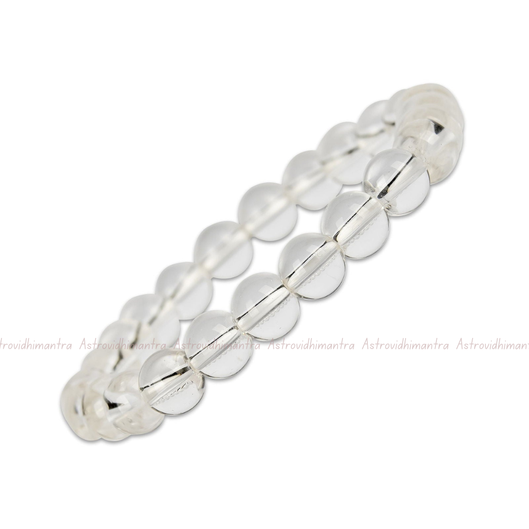 Clear Quartz (Sphatik) Crystal Bracelet