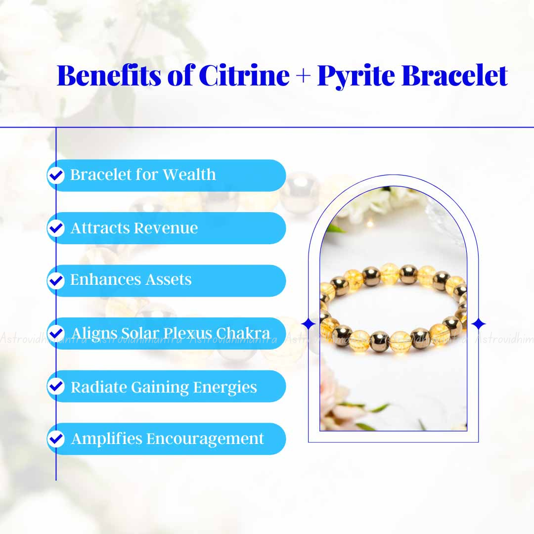 Citrine & Pyrite Bracelet
