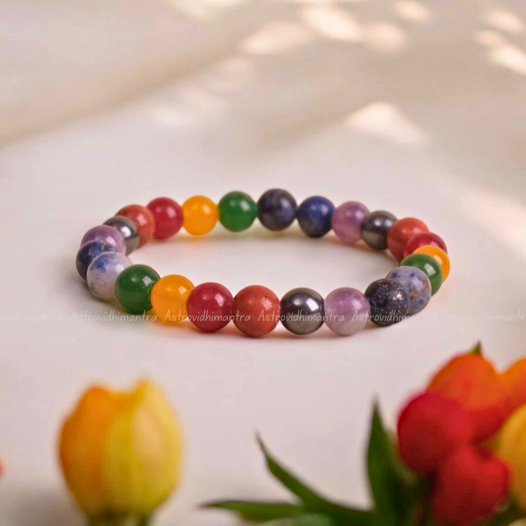 Seven Chakra Crystal Bracelet