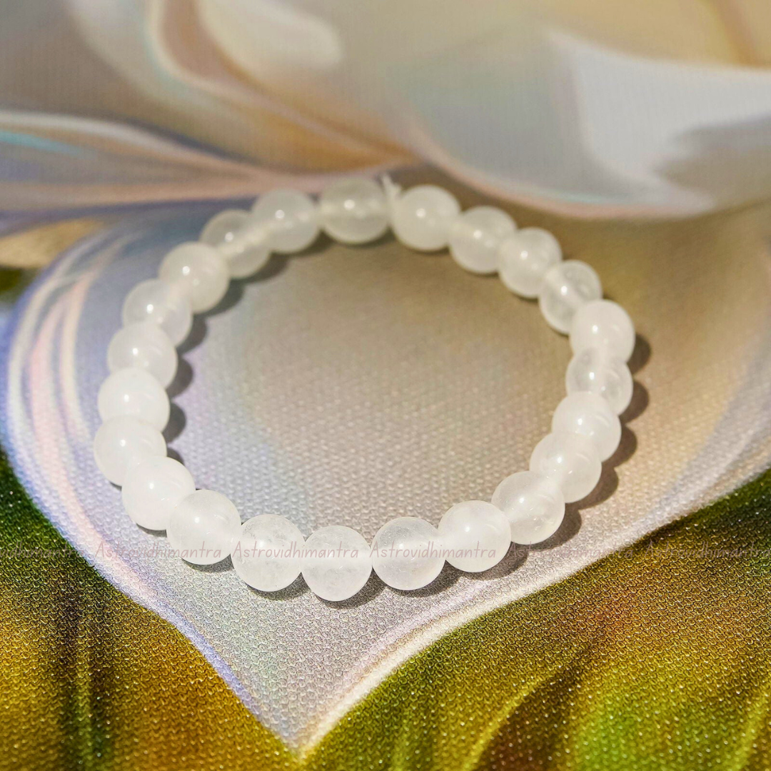 Clear Quartz (Sphatik) Crystal Bracelet