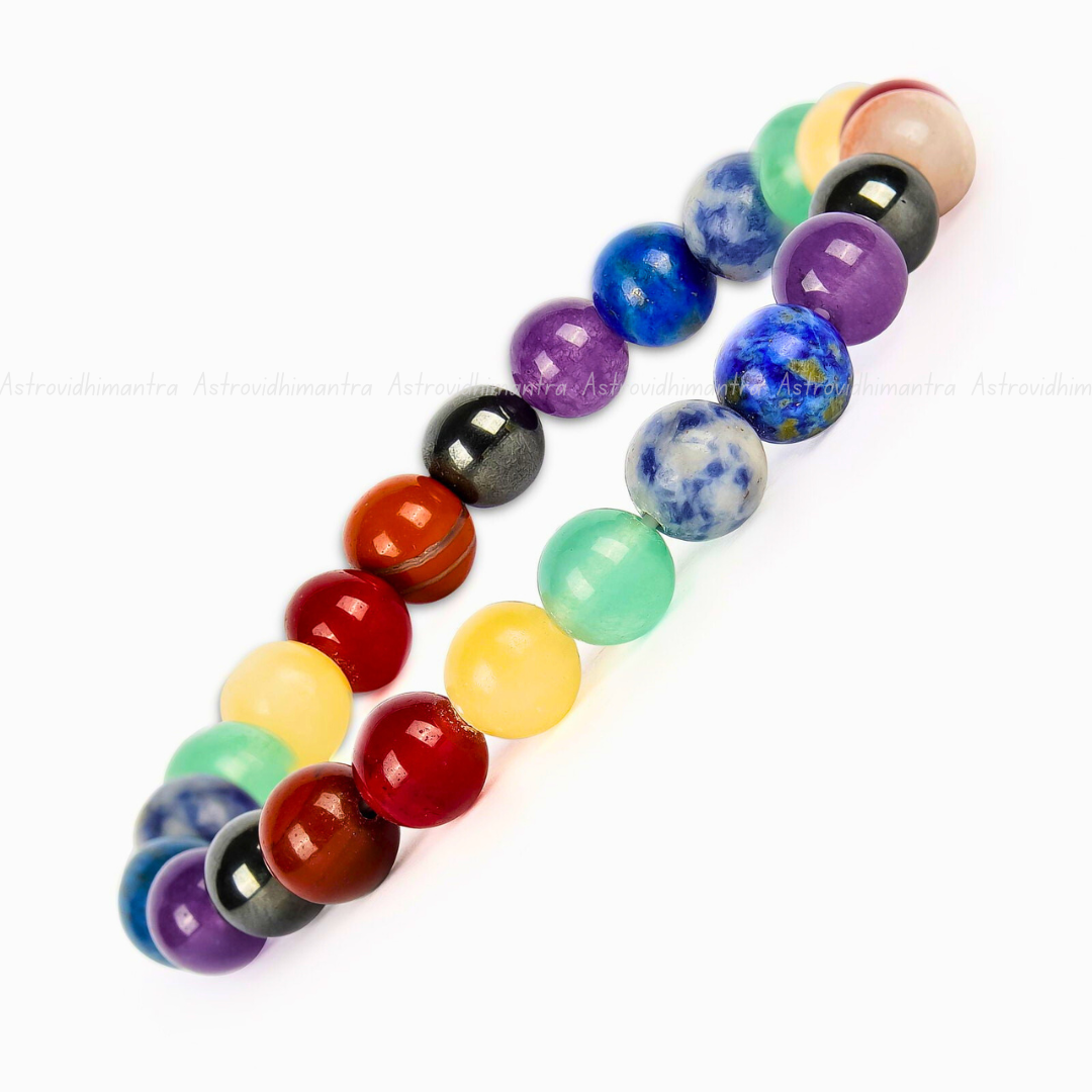 Seven Chakra Crystal Bracelet