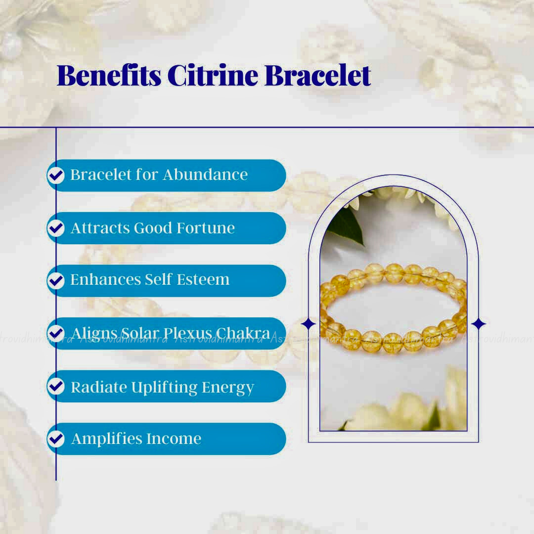 Citrine Crystal Bracelet