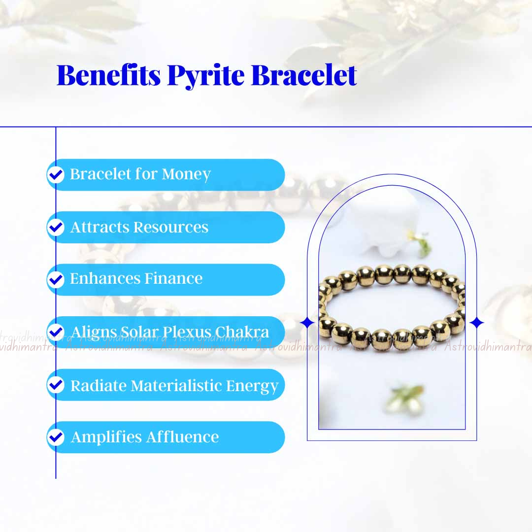 Pyrite Bracelet - Raw Pyrite Unpolished