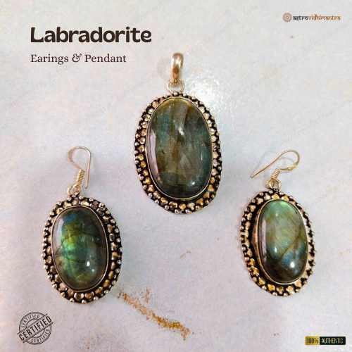 Labradorite - Earrings & Pendant