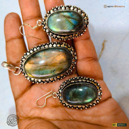 Labradorite - Earrings & Pendant