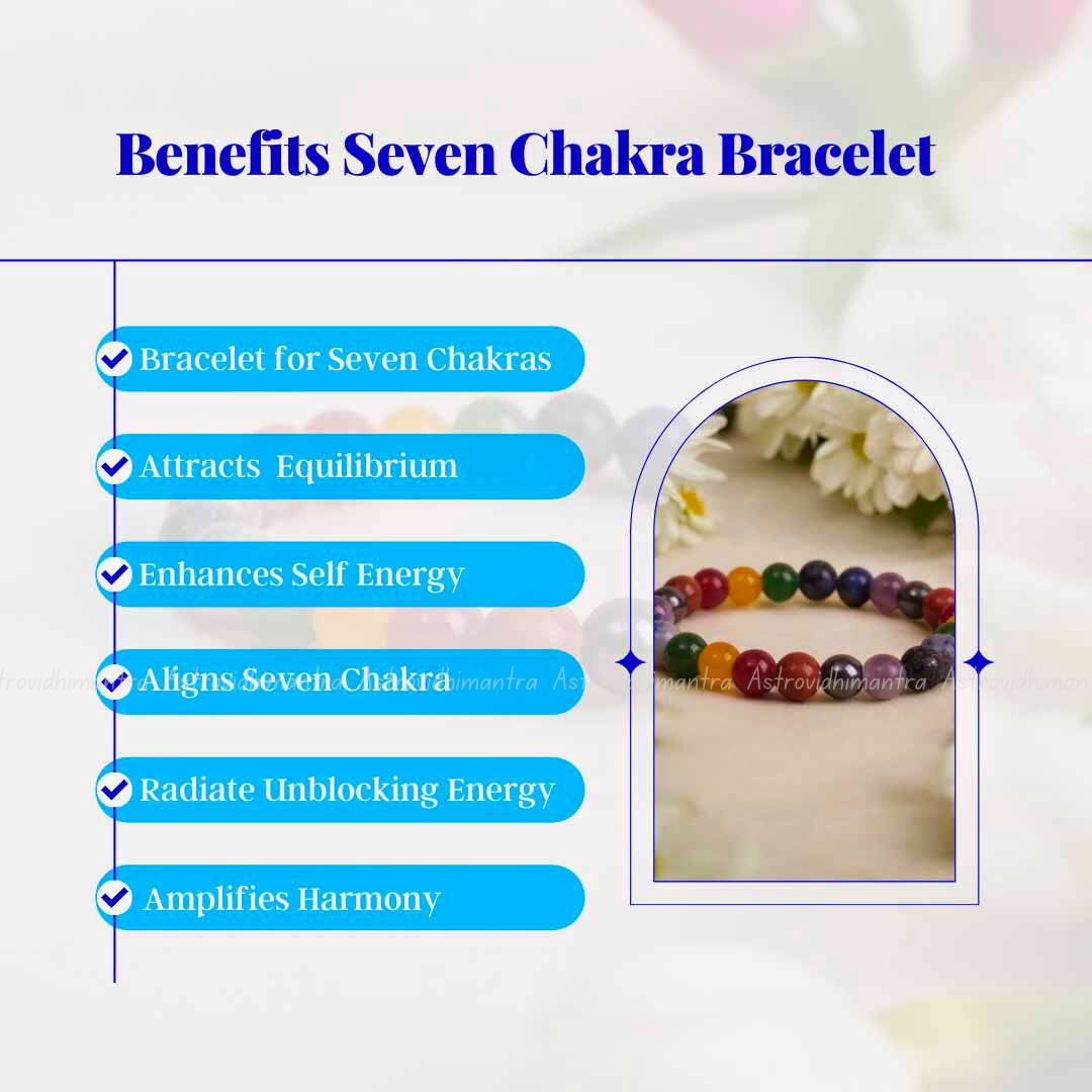 Seven Chakra Crystal Bracelet