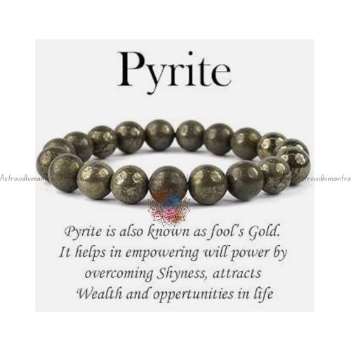 Pyrite Bracelet - Raw Pyrite Unpolished