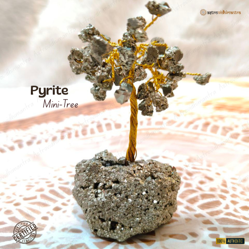 Mini Pyrite Tree with Pyrite Geode Base