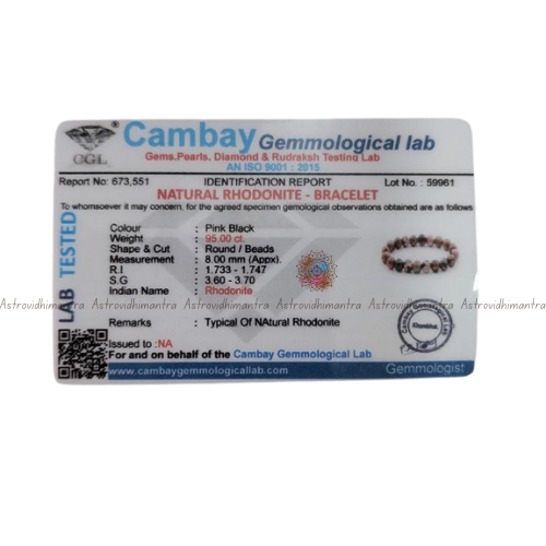Rhodonite Bracelet