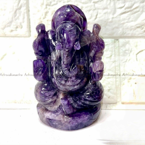 Amethyst Ganesha Idol