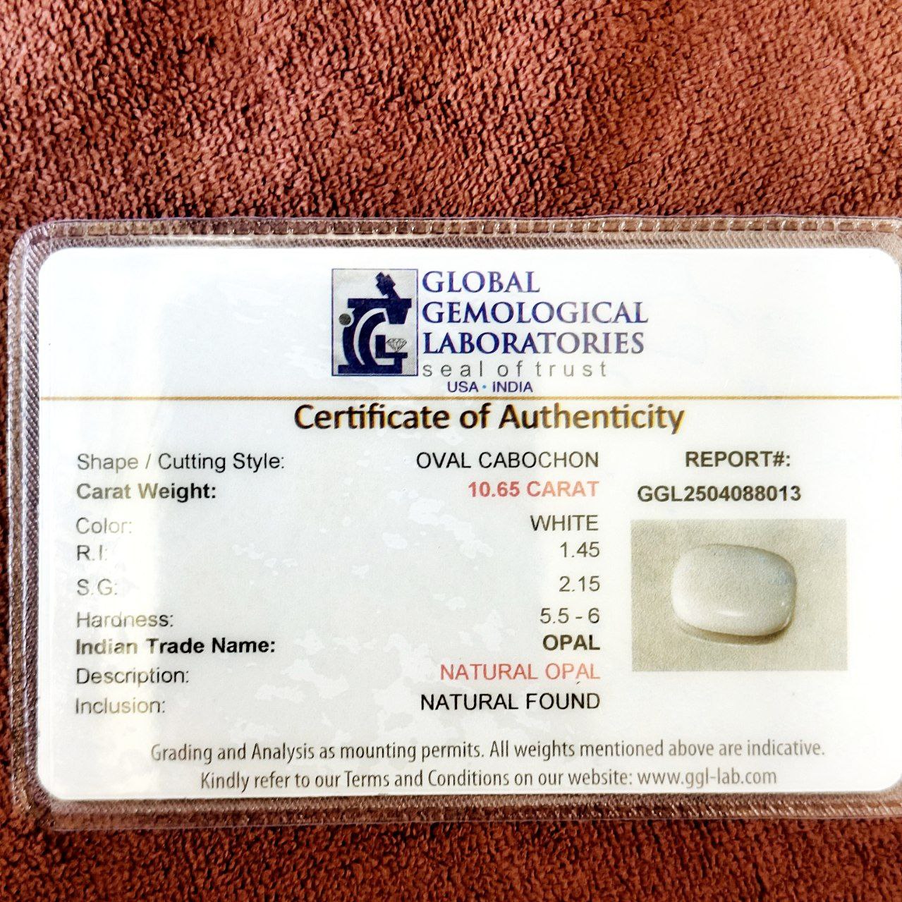 Opal – 10.65 Carats