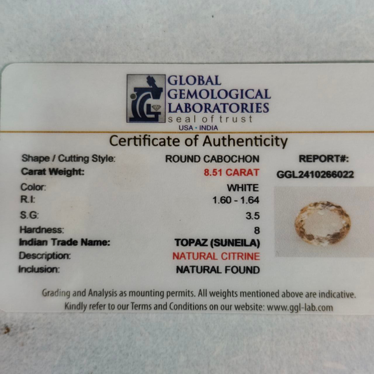 Citrine (Sunehla) 8.51 carrats